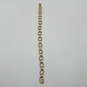 LADIES Gold plate Link Bracelet 7.25”
